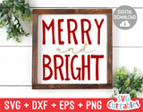 Merry and Bright | SVG Cut File