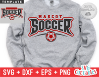 Soccer Template 0037 | SVG Cut File