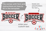 Soccer Template 0037 | SVG Cut File