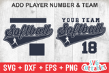 Softball Template 0038 | SVG Cut File