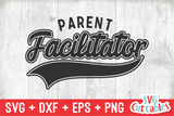 Parent Facilitator Swoosh | School SVG Cut File