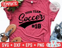 Soccer Template 0039 | SVG Cut File