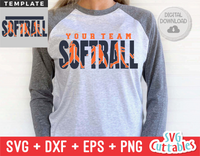 Softball Template 0039 | SVG Cut File