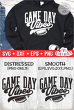 Game Day Vibes | Football SVG Cut File