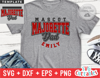 Majorette Dad Template 003 | SVG Cut File