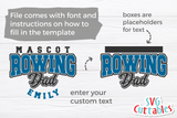 Rowing Dad Template 003 | SVG Cut File