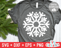 Distressed Snowflake | Cut File