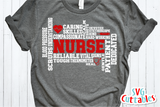 Nurse Word Art | SVG Cut File