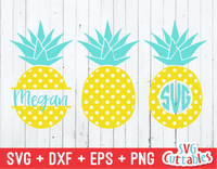Polka Dot Pineapples | Summer | SVG Cut File