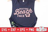Resting Beach Face | Summer | SVG Cut File