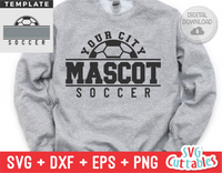 Soccer Template 0040 | SVG Cut File
