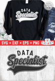 Data Specialist Swoosh | School SVG Cut File