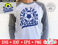 Soccer Template 0041 | SVG Cut File