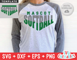 Softball Template 0041 | SVG Cut File