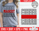 Cheer svg Template 0041, svg cut file