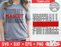 Football Template 0042 | SVG Cut File