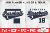 Baseball Team Template 0043 | SVG Cut File