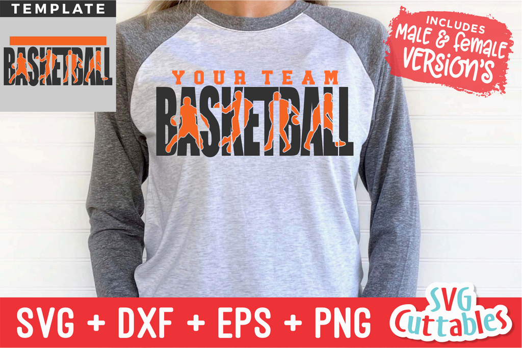 Basketball Team Template Shirt Design, Svg Png Dxf Eps