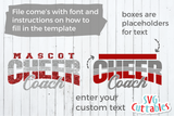 Cheer Coach Template 0044 | SVG Cut File
