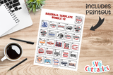 Baseball SVG Template Bundle 2