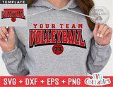 Volleyball Template 0045 | SVG Cut File