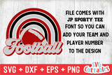 Football Template 0047 | SVG Cut File