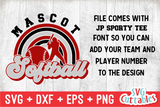 Softball Template 0047 | SVG Cut File