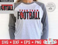 Football Template 0048 | SVG Cut File