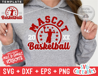 Basketball Template 0049 | SVG Cut File