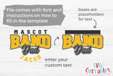 Band Dad Template 004 | SVG Cut File