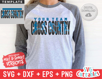 Cross Country Template 004 | SVG Cut File
