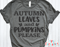 Autumn Leaves and Pumpkins Please | Autumn | Fall Cut File
