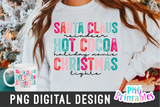Santa Claus Reindeer Hot Cocoa | Sublimation PNG