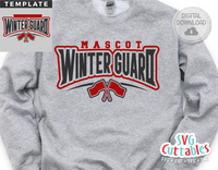 Winter Guard Template 004 | Color Guard SVG