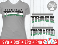 Track and Field Template 004 | SVG Cut File