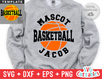 Basketball Template 0050 | SVG Cut File
