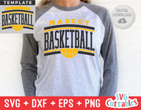 Basketball Template 0051 | SVG Cut File