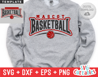 Basketball Template 0052 | SVG Cut File