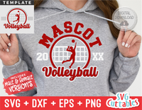 Volleyball Template 0052 | SVG Cut File