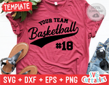 Basketball Template 0054 | SVG Cut File