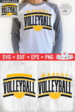 Volleyball Template 0054 | SVG Cut File