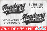 Academy Director Swoosh | School SVG Cut File