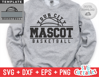Basketball Template 0055 | SVG Cut File