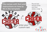 Cheer Template 0055 | SVG Cut File