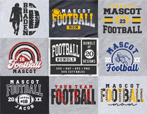 Football Template Bundle 3 | SVG Cut Files