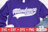 Attendance Clerk Swoosh | School SVG Cut File