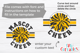 Cheer Template 0057 | SVG Cut File