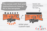 Basketball Template 0058 | SVG Cut File