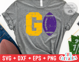 Distressed GO Football | SVG Cut File