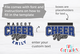 Cheer Template 0059 | SVG Cut File